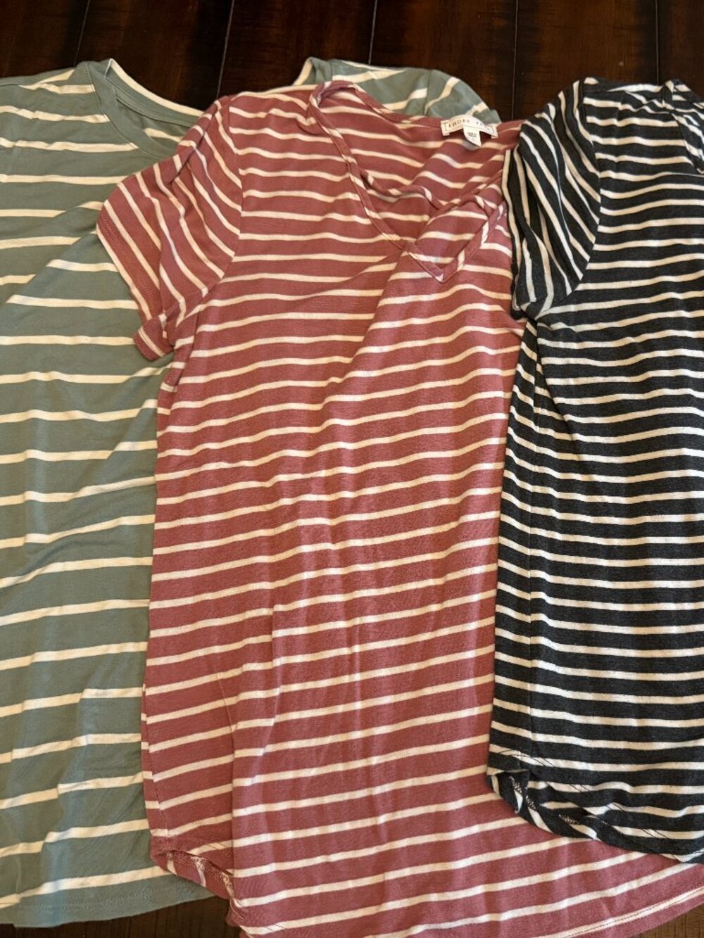 GAP/EMORY PARK Lot of 3 Striped T-Shirts, size L